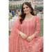 Picture of Comely Chiffon Pink Straight Cut Salwar Kameez