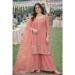 Picture of Comely Chiffon Pink Straight Cut Salwar Kameez