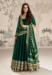 Picture of Appealing Silk Dark Green Anarkali Salwar Kameez