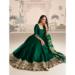 Picture of Appealing Silk Dark Green Anarkali Salwar Kameez