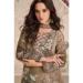 Picture of Crepe & Silk Burly Wood Straight Cut Salwar Kameez