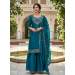 Picture of Shapely Silk Teal Readymade Salwar Kameez