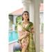 Picture of Bewitching Satin & Silk Dark Khaki Saree
