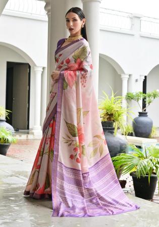 Picture of Resplendent Satin & Silk Tan Saree