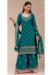 Picture of Statuesque Georgette Teal Straight Cut Salwar Kameez