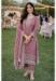 Picture of Chiffon Rosy Brown Straight Cut Salwar Kameez