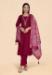 Picture of Gorgeous Chiffon Maroon Readymade Salwar Kameez