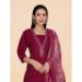 Picture of Gorgeous Chiffon Maroon Readymade Salwar Kameez