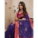 Picture of Fine Silk Dark Slate Blue Saree