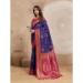 Picture of Fine Silk Dark Slate Blue Saree