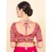 Picture of Good Looking Net Crimson Designer Blouse