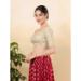 Picture of Pretty Net Dark Red Designer Blouse