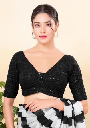 Picture of Graceful Net Black Designer Blouse