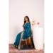 Picture of Exquisite Silk Teal Saree