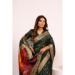 Picture of Ravishing Silk Dark Olive Green Saree