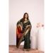 Picture of Ravishing Silk Dark Olive Green Saree