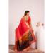 Picture of Ravishing Silk Tomato Saree