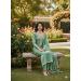 Picture of Chiffon Medium Sea Green Straight Cut Salwar Kameez