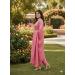 Picture of Chiffon Pale Violet Red Straight Cut Salwar Kameez