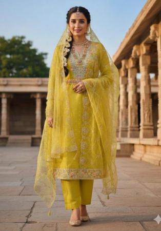 Picture of Excellent Chiffon Peru Straight Cut Salwar Kameez
