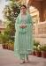 Picture of Cotton Dark Sea Green Straight Cut Salwar Kameez