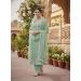 Picture of Cotton Dark Sea Green Straight Cut Salwar Kameez