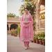 Picture of Cotton Pale Violet Red Straight Cut Salwar Kameez