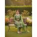 Picture of Cotton Dark Olive Green Straight Cut Salwar Kameez
