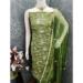 Picture of Cotton Dark Olive Green Straight Cut Salwar Kameez