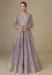 Picture of Beautiful Chiffon Plum Anarkali Salwar Kameez