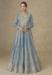 Picture of Chiffon Light Slate Grey Anarkali Salwar Kameez