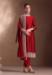 Picture of Enticing Georgette Maroon Straight Cut Salwar Kameez