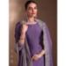 Picture of Georgette Dark Slate Blue Straight Cut Salwar Kameez