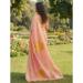 Picture of Marvelous Cotton & Linen Dark Salmon Saree