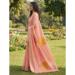 Picture of Marvelous Cotton & Linen Dark Salmon Saree