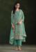 Picture of Chiffon Dark Sea Green Straight Cut Salwar Kameez