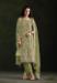 Picture of Chiffon Dark Khaki Straight Cut Salwar Kameez
