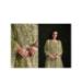 Picture of Chiffon Dark Khaki Straight Cut Salwar Kameez
