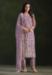 Picture of Shapely Chiffon Purple Straight Cut Salwar Kameez