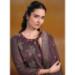 Picture of Pretty Organza Dim Gray Straight Cut Salwar Kameez