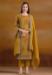 Picture of Superb Organza Chocolate Straight Cut Salwar Kameez