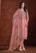 Picture of Appealing Organza Pink Straight Cut Salwar Kameez