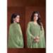 Picture of Ravishing Organza Grey Straight Cut Salwar Kameez