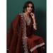 Picture of Fascinating Silk Saddle Brown Readymade Salwar Kameez