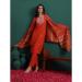 Picture of Superb Silk Chocolate Readymade Salwar Kameez