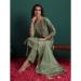 Picture of Well Formed Silk Dark Sea Green Readymade Salwar Kameez