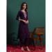 Picture of Stunning Silk Dim Gray Readymade Salwar Kameez