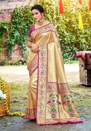 Picture of Graceful Silk Burly Wood Saree