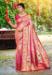 Picture of Beauteous Silk Medium Violet Red Saree