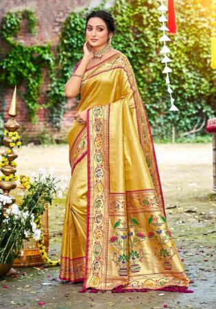 Picture of Stunning Silk Peru Saree